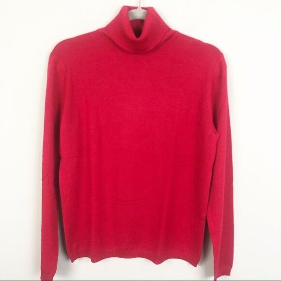 PENDLETON | Red Merino Wool Turtleneck Sweater M - Picture 1 of 8